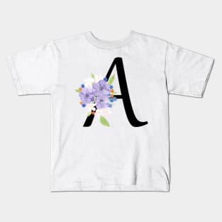 Monogram letter A Kids T-Shirt